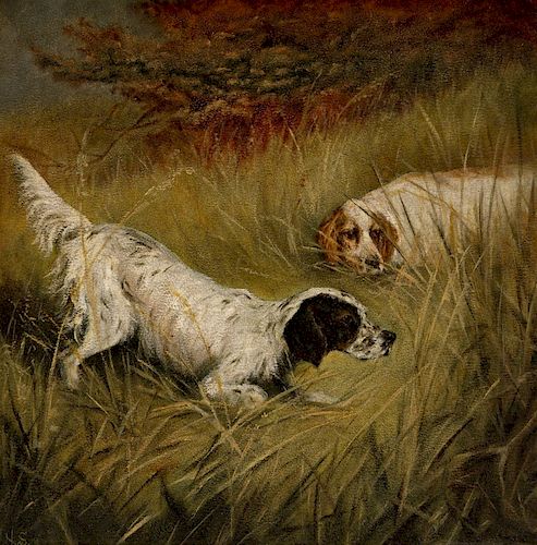 American School (early 20th Century) Two Setters