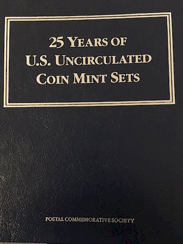 25 YEARS US MINT UNCIRCULATED SETS (1962 - 1988)