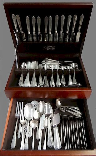 180 + PCS.  STERLING SILVER FLATWARE BY LUNT, 1926