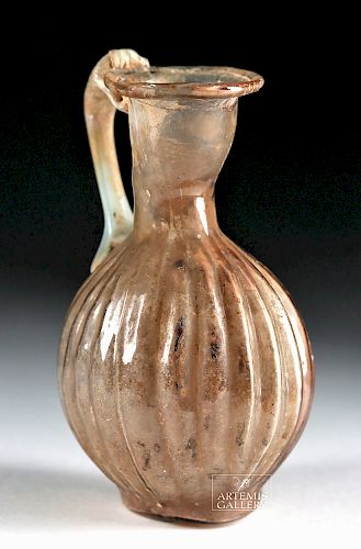 Roman Aubergine Glass Pitcher - Sidonian