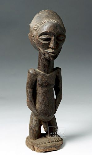 20th C. African Hemba Wood Ancestor Figure