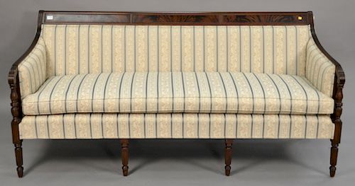 Kittinger mahogany Sheraton style sofa, Old Dominion Collection. ht. 36in., wd. 77in.