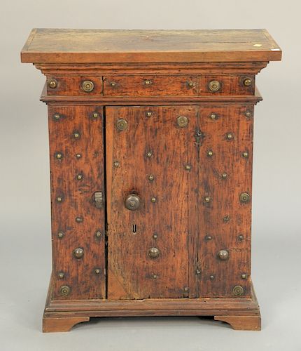 Continental cabinet, mostly 17th-18th century. ht. 31 1/2in., wd. 26 1/2in., dp. 12in.