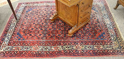 Hamaden Oriental throw rug. 4'9" x 6'6"