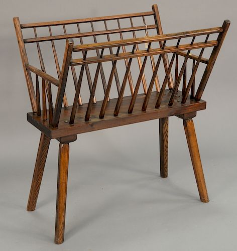 Townshend Furniture custom oak print rack. ht. 40 1/2in., wd. 36in.