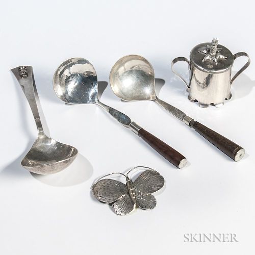 Five Franklin Porter Sterling Silver Items