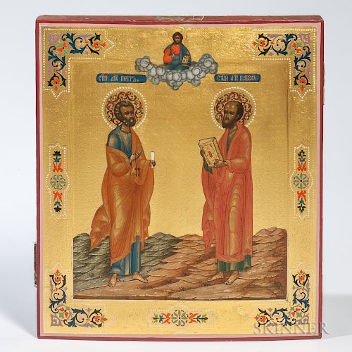 Russian Icon of Saints Peter and Paul