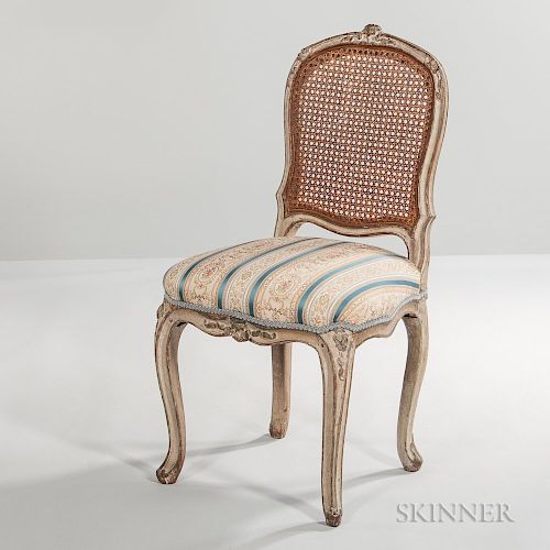 Louis XV-style Painted Side Chair
