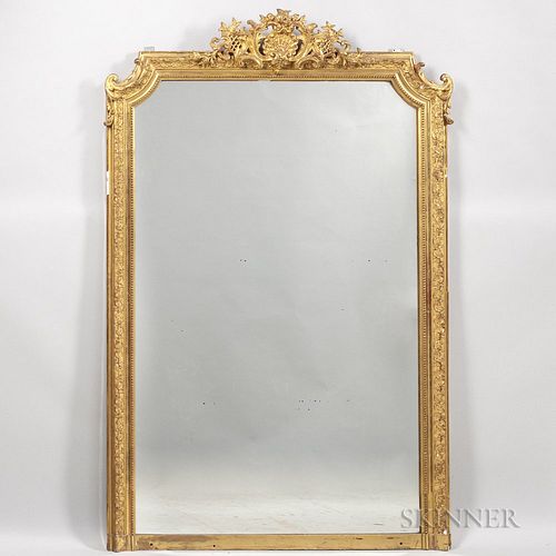 Large Gilt-plaster Pier Mirror