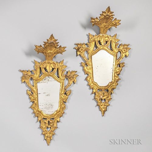 Pair of Giltwood Mirrors