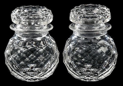 Dorflinger Brilliant Period Cut Glass Lidded Jar