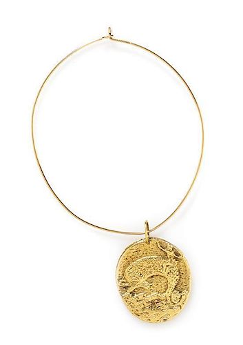 An 18 Karat Yellow Gold Zodiac Pisces Pendant, Van Cleef & Arpels, 48.70 dwts.