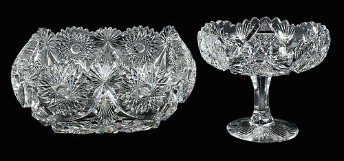 Brilliant Period Cut Glass Bowl/Compote