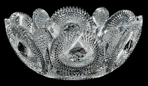 Meriden Brilliant Period Cut Glass Bowl