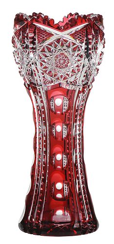 Pairpoint Brilliant Period Cut Glass Vase