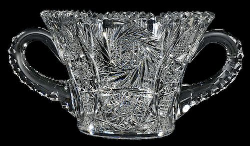 Quaker City American Cut Glass Bowl