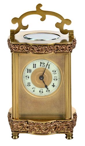 Gilt Brass Carriage Clock 