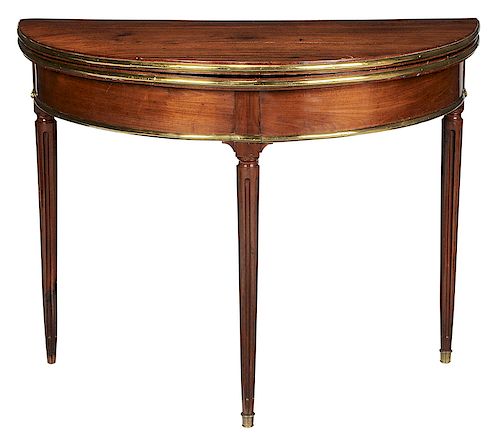 Directoire-Style Brass-Mounted Games Table