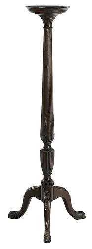 Charleston Chippendale-Style Carved Pedestal