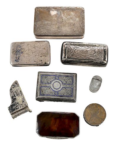 18 Continental Silver Boxes