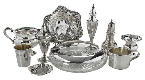 23 Pieces Sterling Table Items