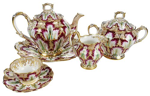 16 Piece Cauldon Porcelain Tea Service