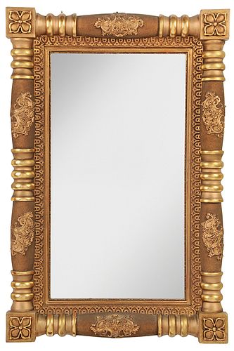 Labeled American Classical Gilt Mirror
