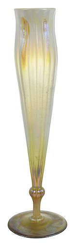 Tiffany Tall Floriform Bud Vase 