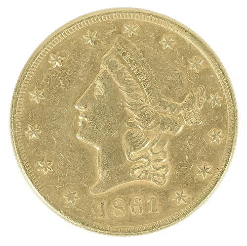 1861 $20 Clark, Gruber, & Co. Gold Coin