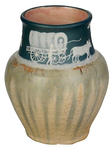 Pisgah Forest Cameo and Crystalline Vase