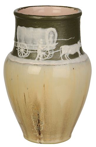 Pisgah Forest Cameo and Crystalline Vase