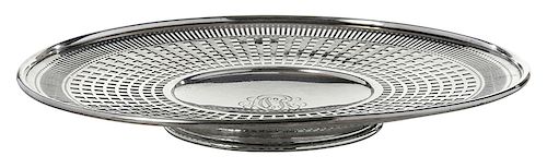 Sterling Openwork Footed Serving Plate