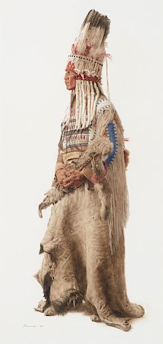James Bama (b. 1926), Blackfoot Ceremonial Headdress (1995)