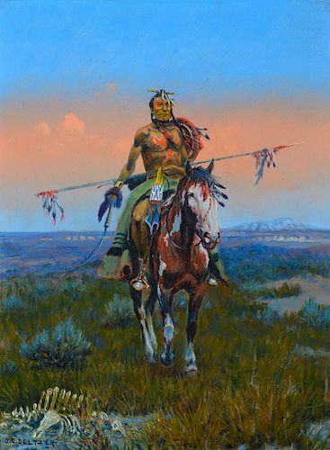 Olaf C. Seltzer (1877-1957), Warrior on Horseback - The Scout