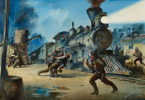 James Sessions (1882-1964), Train Robbery