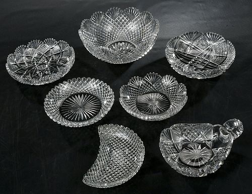 Brilliant Period Cut Glass Tableware