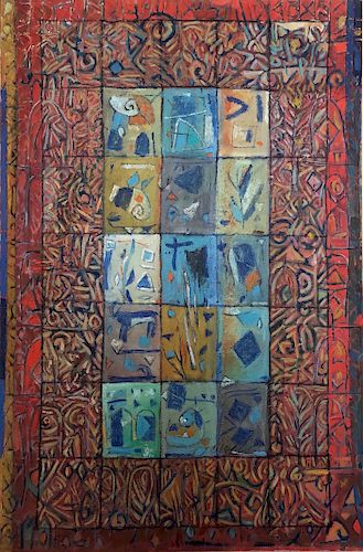 Abdullatif Al-Smoudi (Syrian, 1948-2005) oil painting