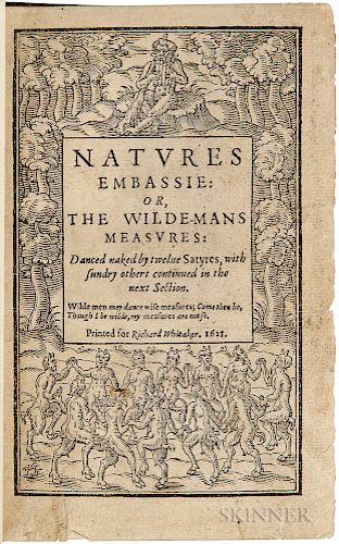 Brathwaite, Richard (1588-1673) Natures Embassie: or, the Wilde-Mans Measures: Danced Naked by Twelve Satyres.
