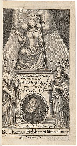 Hobbes, Thomas (1588-1679) Philosophicall Rudiments Concerning Government and Society.