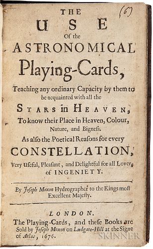 Moxon, Joseph (1627-1691) The Use of Astronomical Playing Cards.