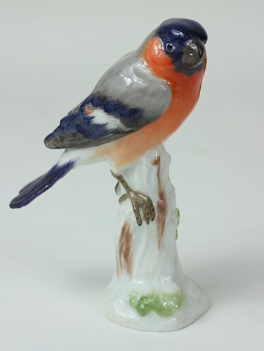 Meissen German Porcelain Finch Bird Figurine