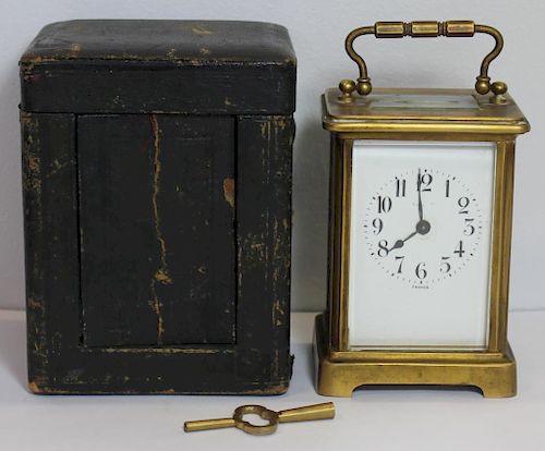 French Ch. Hour Tiffany & Co. Carriage Clock.