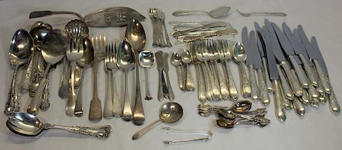 STERLING. Large Assorted Grouping of Flatware.