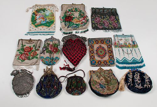 Victorian Beaded and Petit Point Purses
