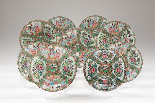 Chinese Export Rose Medallion Bowls  