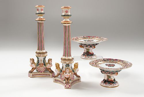 Capodimonte Compotes and Candlesticks