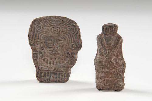 Pre-Columbian-Style Pottery Effigy Figures