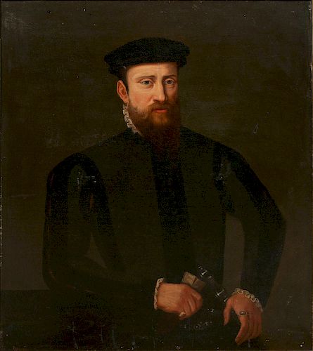 Dutch School Portrait, Oil on Canvas
