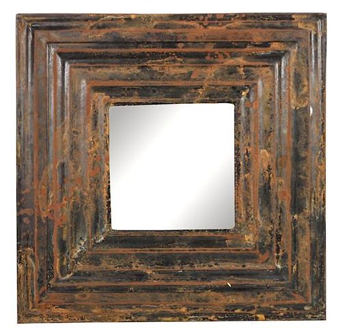 Contemporary American Mirror Height 23 1/2 x width 23 1/2 inches
