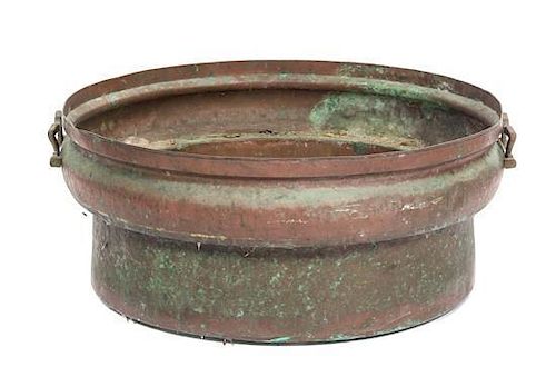 A Continental Copper Cistern, Diameter 26 1/4 inches.